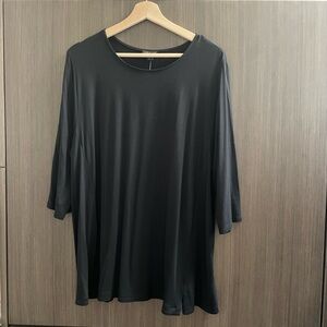 J. Jill Black Oversized Long Sleeve T-Shirt